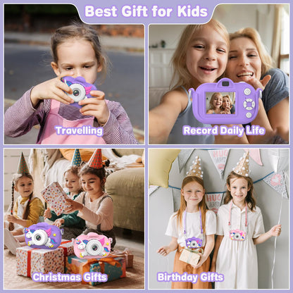 MKQ Kids Camera Toddler Camera for Girls Boys, 3-12 Year Old Girl Boy Gifts Kid Camera Toys, 1080P HD Kids Digital Video Cameras for Toddler, Child Camera for 3 4 5 6 7 8 9 10 11 12 Years Old Kids
