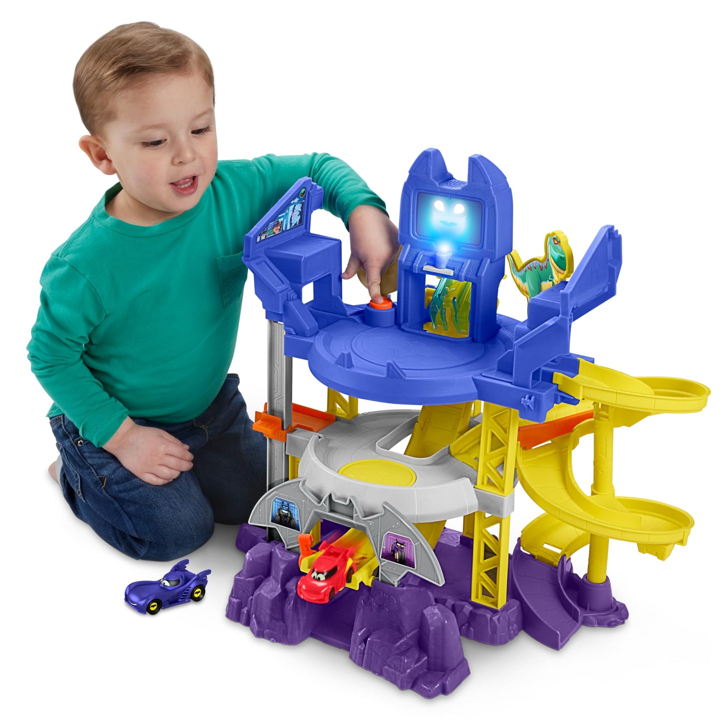 UPDATE: DEAD! Fisher-Price DC Batwheels Toy Car Race Track Playset, Launch & Race Batcave with Lights & Sounds, Bam the Batmobile & Redbird Vehicles, Ages 3+ Years