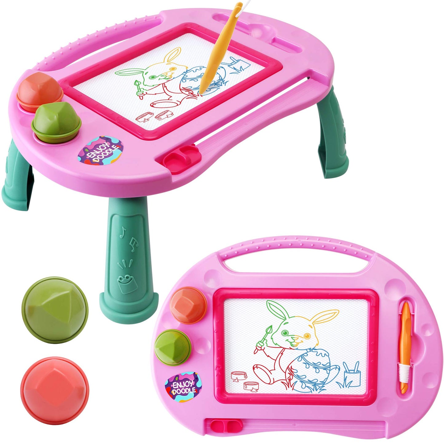 Toys for 1-2 Year Old Girls,Magnetic Drawing Board,Toddler Toys for Girls Age 2 3,Erasable Doodle Board for Kids,Learning Toys for Toddler 1 2 3,Gifts for 2 Year old Girls Christmas Birthday Easter