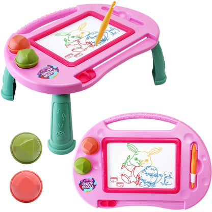 Toys for 1-2 Year Old Girls,Magnetic Drawing Board,Toddler Toys for Girls Age 2 3,Erasable Doodle Board for Kids,Learning Toys for Toddler 1 2 3,Gifts for 2 Year old Girls Christmas Birthday Easter