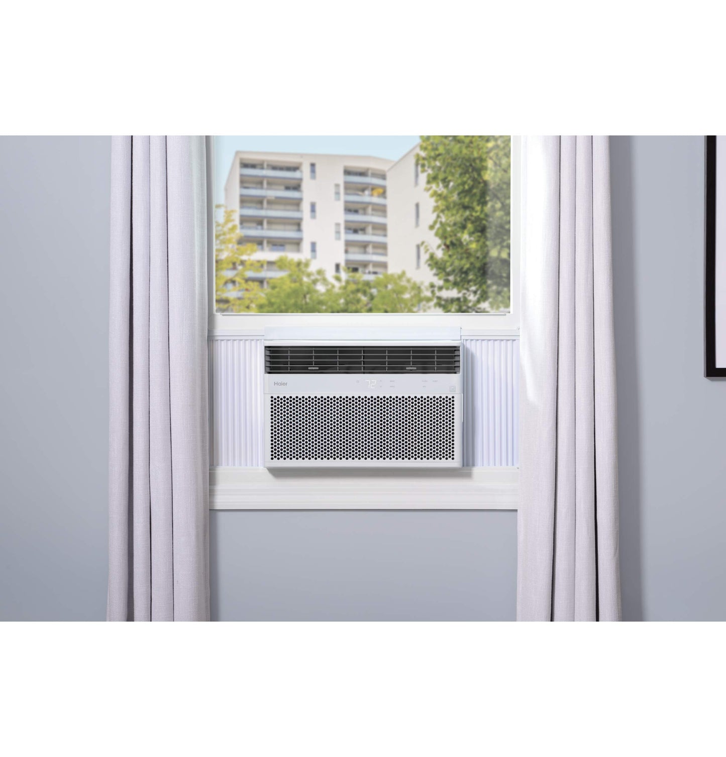 Haier Window Air Conditioner 12000 BTU, Wi-Fi Enabled, Energy-Efficient Cooling for Large Rooms, 12K BTU Window AC Unit with Easy Install Kit, Control Using Remote or Smartphone App