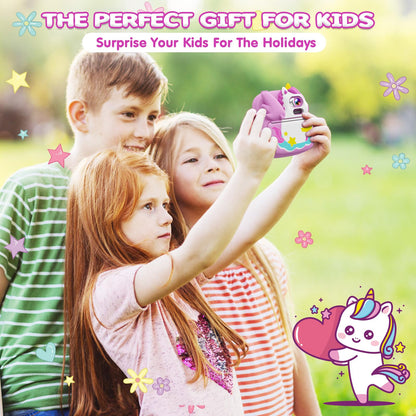 CAMCLID Kids Camera Instant Print, 12MP & 1080P Instant Camera for Kids with 32G SD Card & Print Paper, Selfie Digital Video Camera for Toddler,Christmas Birthday Gifts for Girls Boy Age 3-12 (Purple)