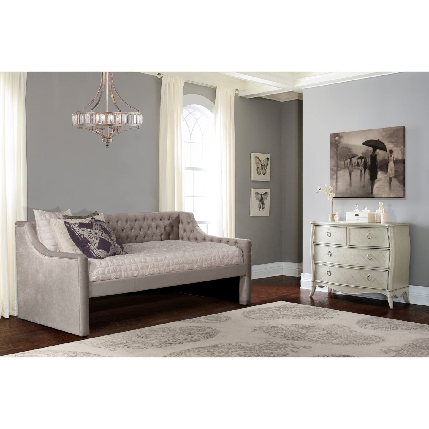 Hillsdale Jaylen Daybed, Twin, Silver Gray