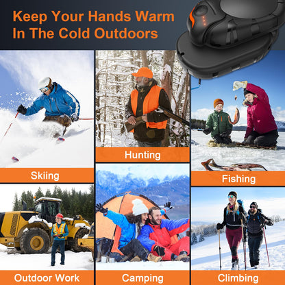 Netraty Hand Warmers Rechargeable 2 Pack, 6000mAh Chameleon Hot Hands Hand Warmers, Up to 20Hrs Electric Portable Pocket Heater for Outdoor, Camping, Hunting, Snow Golf, Women Men