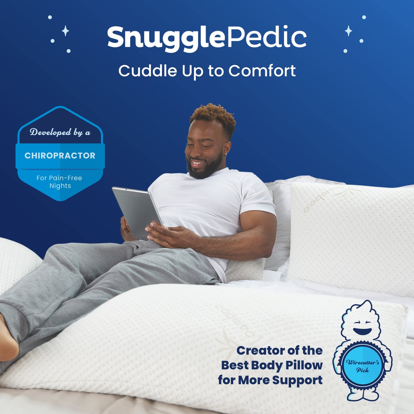 Snuggle-Pedic Toddler Pillow for Travel & Camping - USA Made Shredded Memory Foam Pillows w/Cooling Cover - GreenGuard Gold Certified Kids Pillow