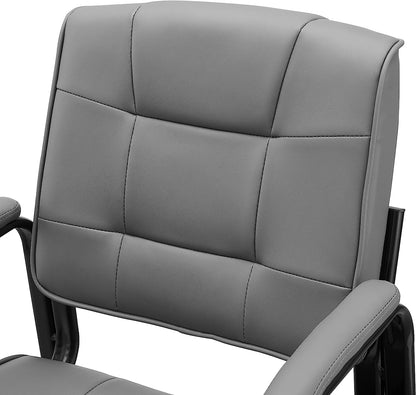 UPDATE: DEAD! Naomi Home Indulge in Comfort Mindy Office Guest Chair Set of 8 - Luxurious Leather Executive Waiting Room Chairs Set of 8 for Reception, Conference, and Lobby Spaces – Gray