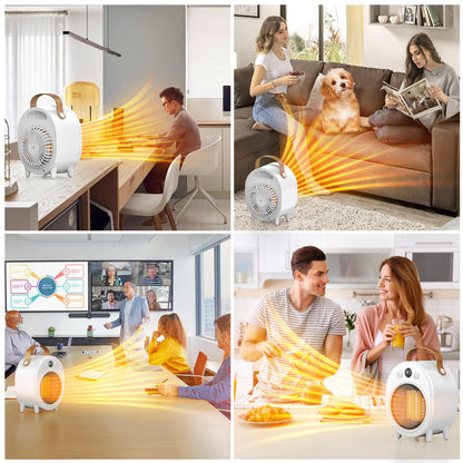 DTZY Electric Space Heater Indoor, 1200W PTC Fast Heating Ceramic, Overheating & Tip Over Protection, 5H Timer, 3 Modes, Portable Electric Heater for Bedroom, Office and Indoor Use