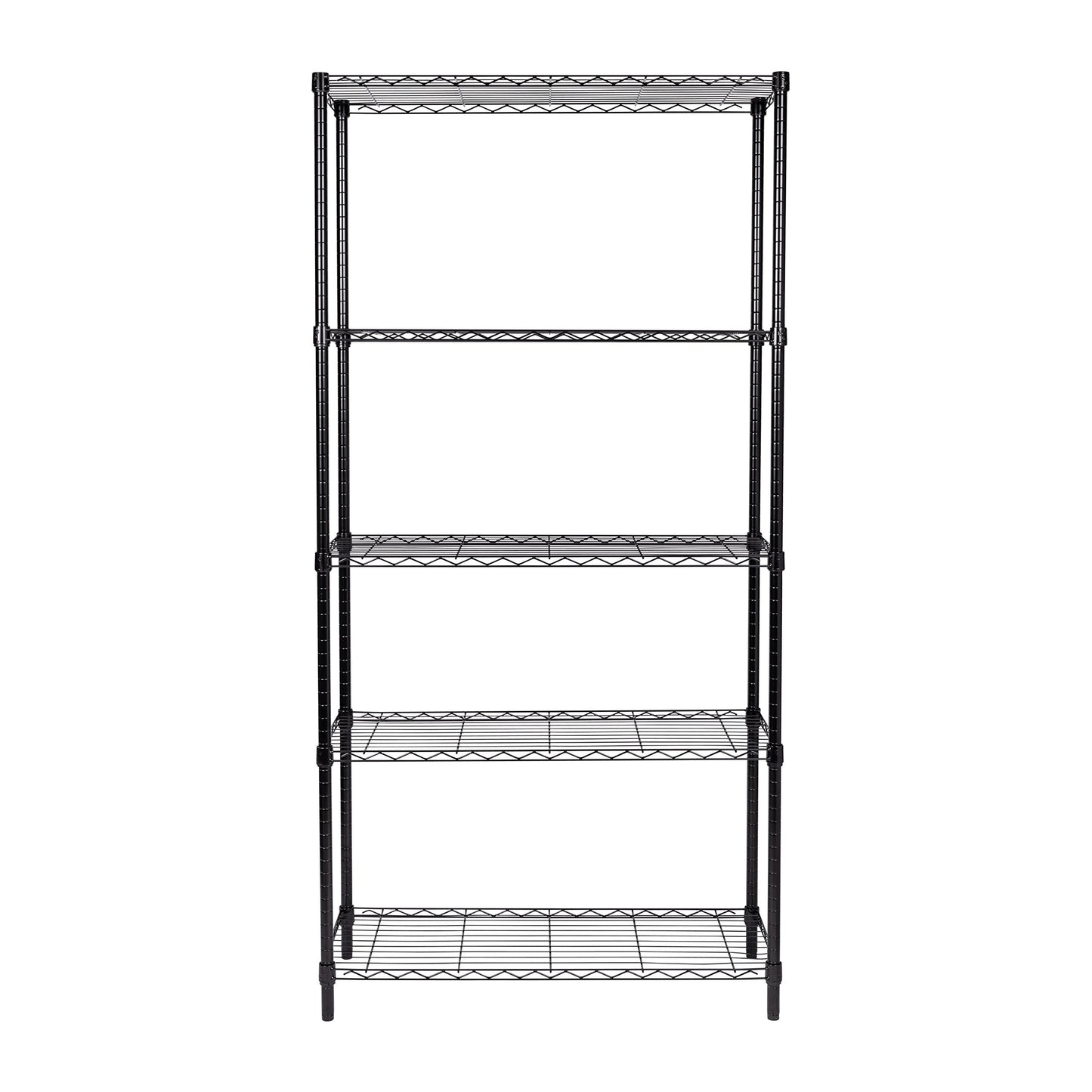 Honey-Can-Do SHF-01442 Storage Shelving, 5-Tier, Black