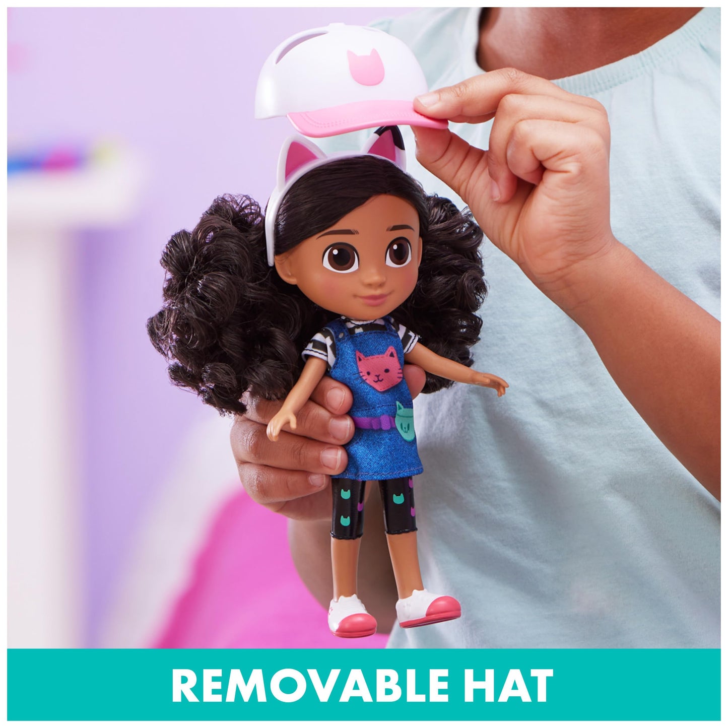 Gabby's Dollhouse, 8-inch Gabby Girl Doll (Travel Edition) with Accessories, Kids Toys for Ages 3 and up
