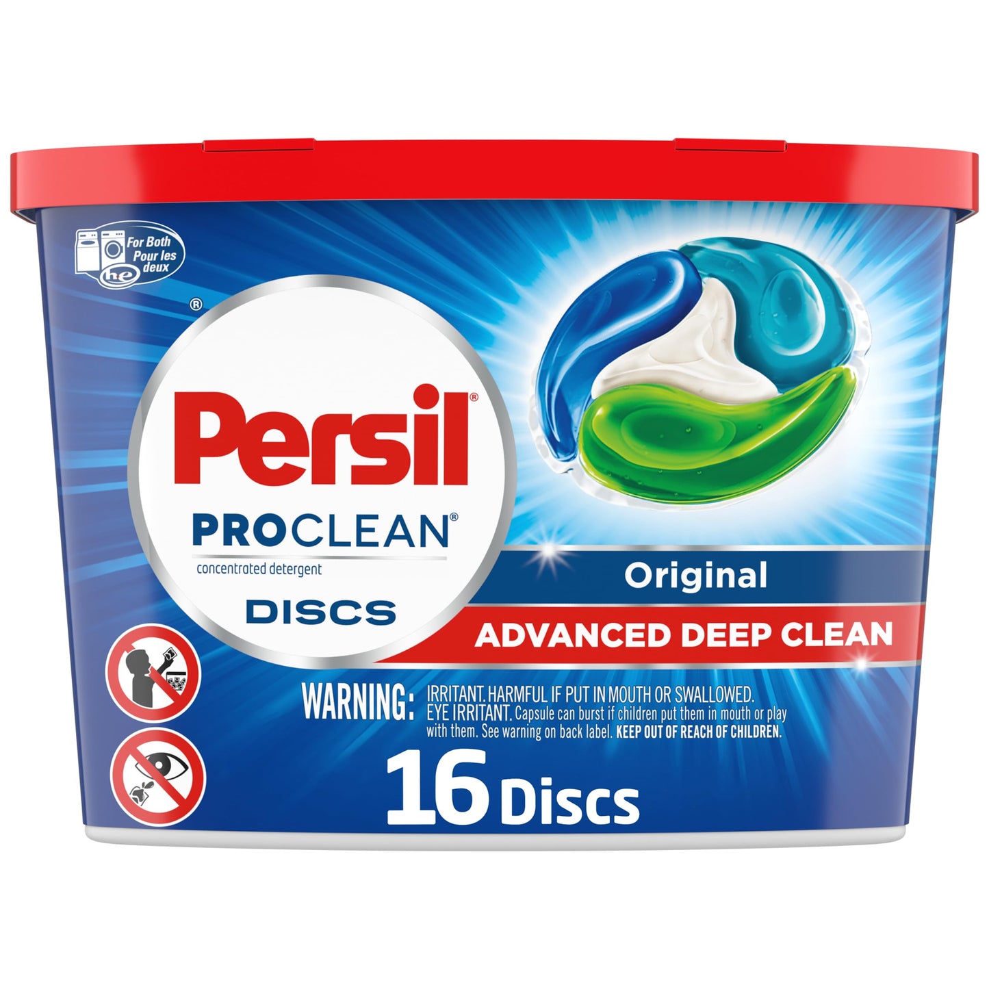 Persil Discs Laundry Detergent Pacs, Original, 16 Count