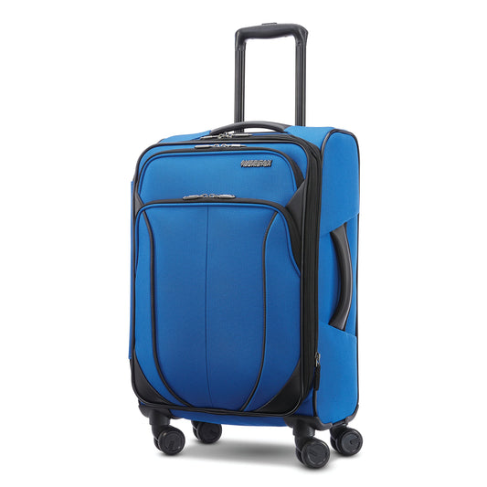 AMERICAN TOURISTER 4 KIX 2.0 Softside Expandable Luggage, Classic Blue, 20 Spinner