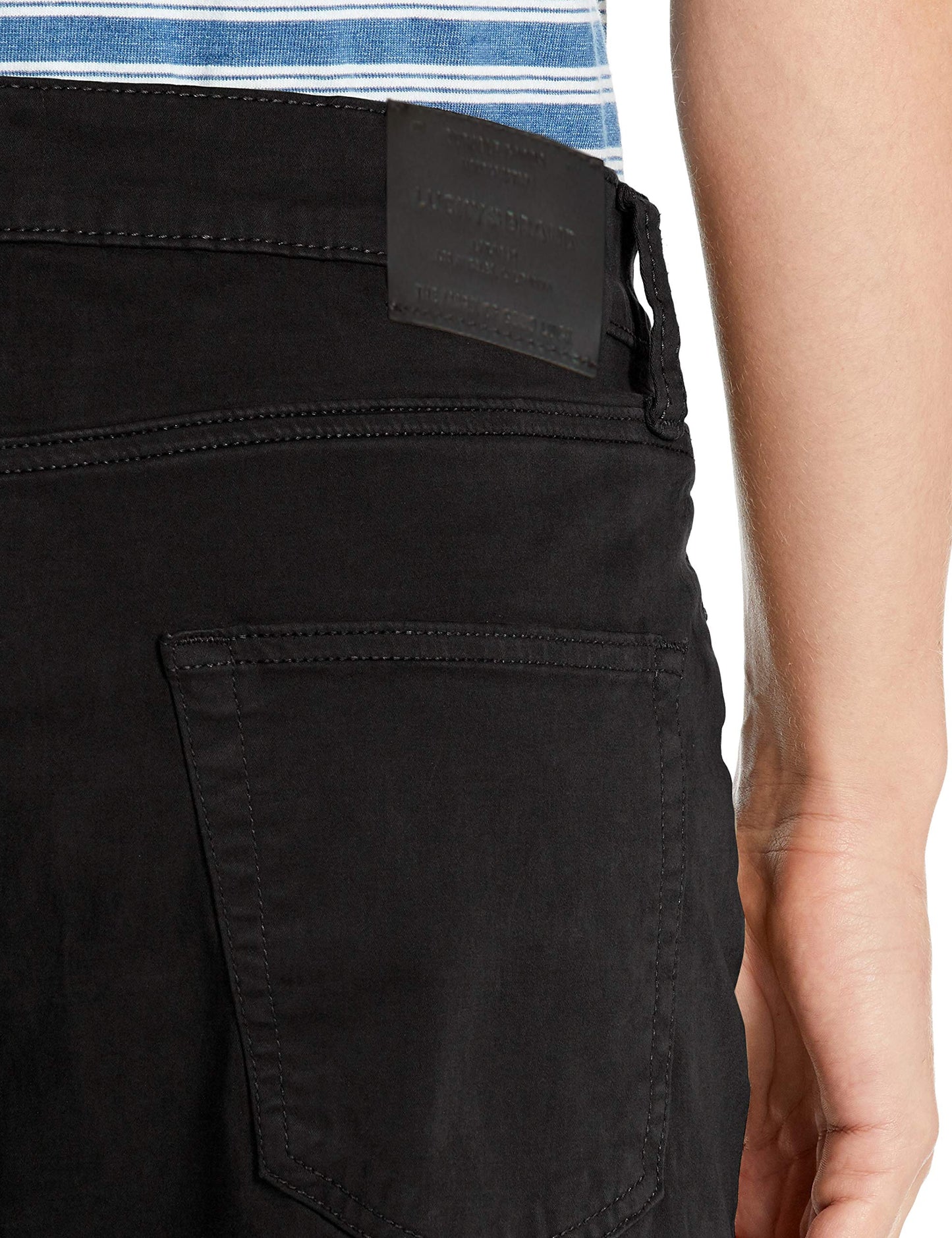 Lucky Brand Men 410 Athletic Fit Jean, Black Rinse, 34W x 30L