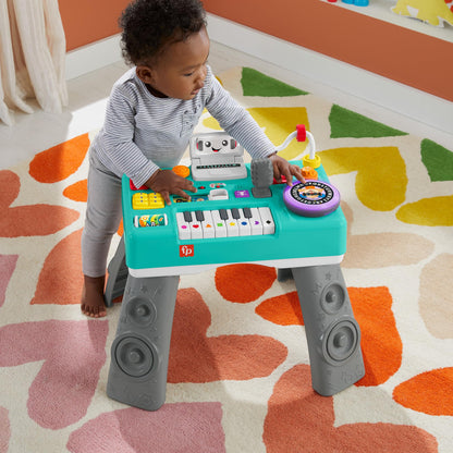 Fisher-Price Laugh & Learn Baby & Toddler Toy Mix & Learn DJ Table Musical Activity Center with Lights & Sounds for Ages 6+ Months