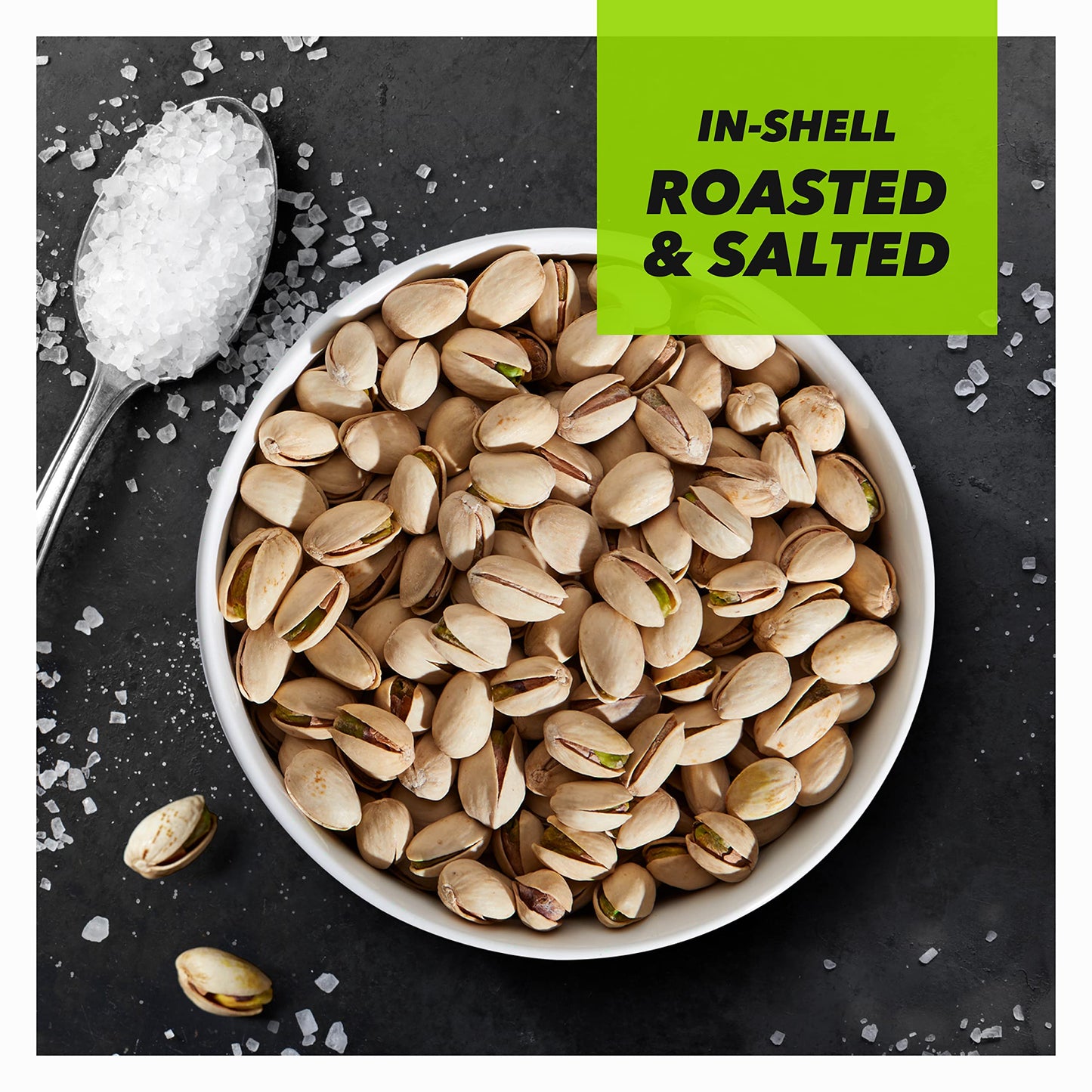 Wonderful Pistachios In Shell, Roasted and Salted Nuts, 1.25 Ounce Bag (Pack of 12), Protein Snack, On-the Go, Individually Wrapped Healthy Snack