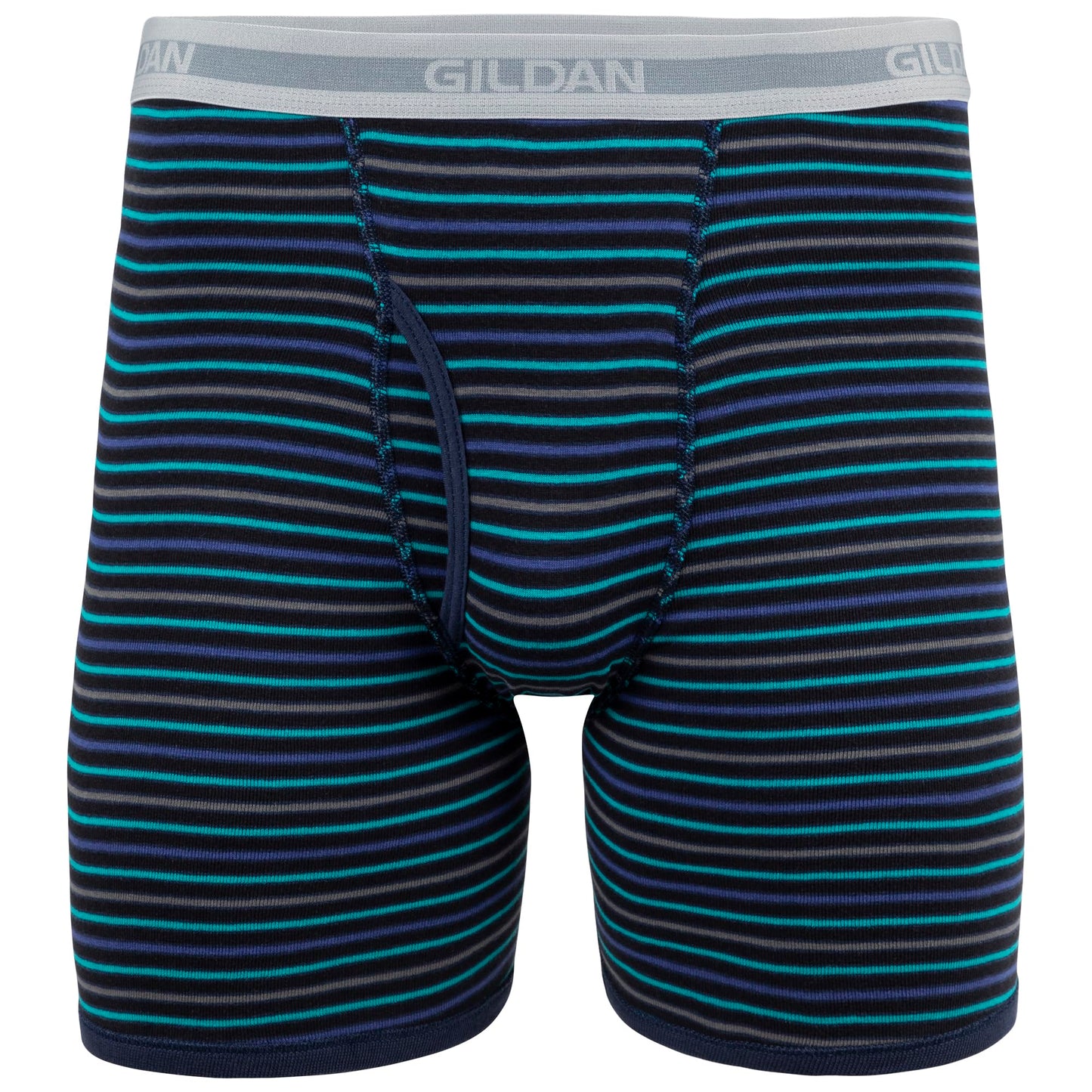Gildan Men's Underwear Boxer Briefs, Multipack, Mixed Navy
