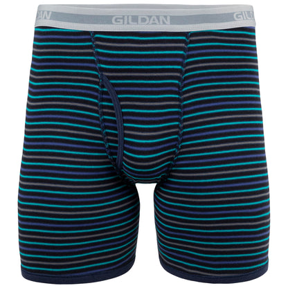 Gildan Men's Underwear Boxer Briefs, Multipack, Mixed Navy