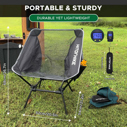 2 Pack Breathable Mesh Camping Chairs.