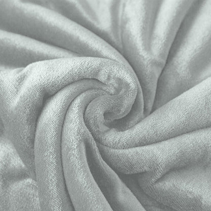 VASANI Sherpa Fleece Throw Blanket, Soft Fuzzy Blanket for Sofa Couch Bed, Warm Cozy Blanket, Light Gray, 50x60 Inches