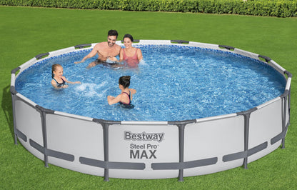 Bestway Steel Pro MAX 14' x 33" Round Above Ground Pool Set | Includes 530gal Filter Pump